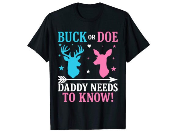 Buck or Gender Reveal T-Shirt PNG SVG