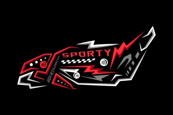 Decal Abstract Racing Sticker Wrap Illus: Graphics & Print Templates