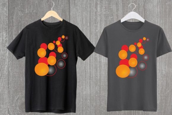 Dot Day Orange Polka Red POD T-Shirt Graphics