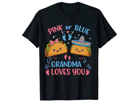Grandma Gender Reveal T-Shirt PNG SVG