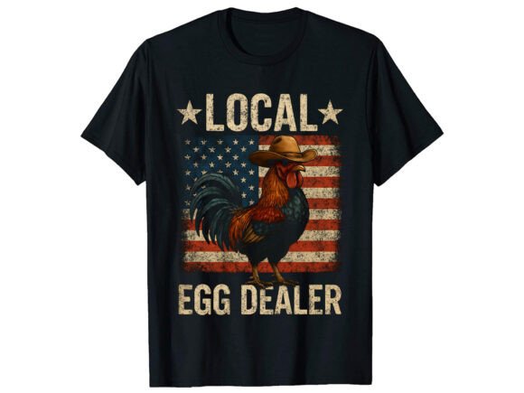 Local Egg Chicken T-Shirt PNG SVG Graphics
