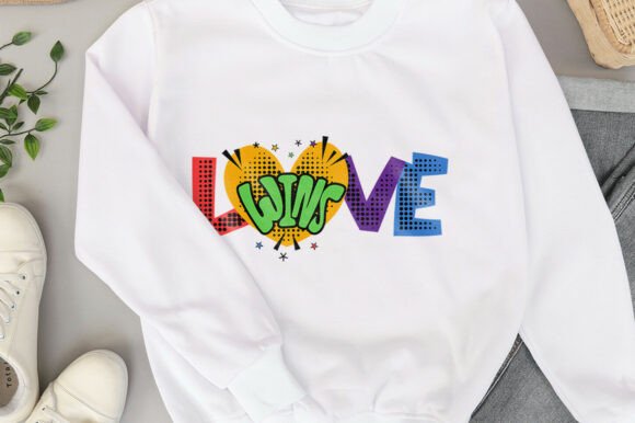 Love Wins Pride Retro Svg Design