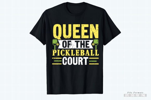 Queen of the Pickleball Court: Graphics & Print Templates
