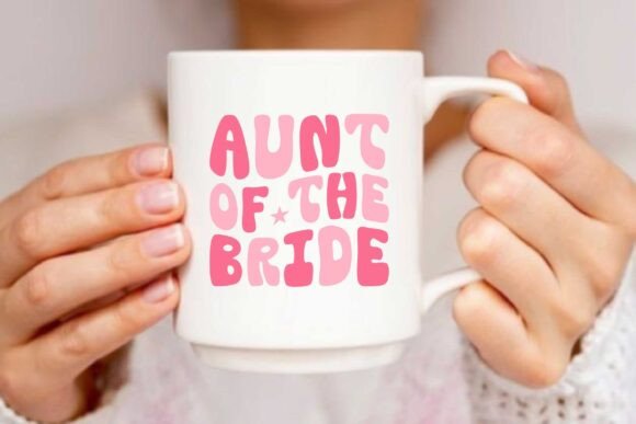 Retro Aunt of the Bride Svg Sublimation