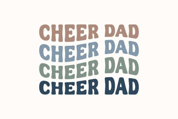 Retro Cheer Dad, Father's Day Svg Png