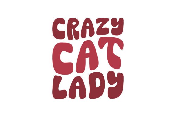 Retro Crazy Cat Lady Svg Sublimation