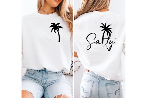 Salty Summer Svg Png T Shirt Design